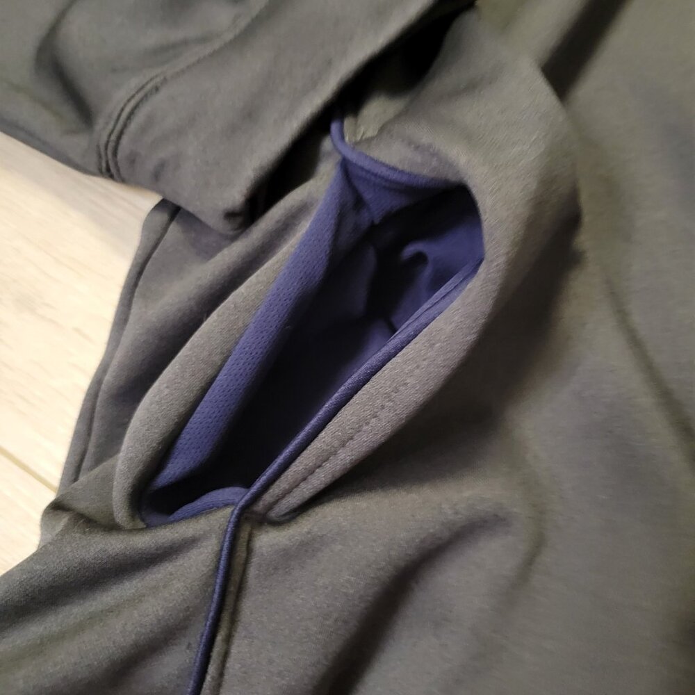 Gray University of Michigan Wolverines Proedge Hooded Sweatshirt Sz XL - Picture 3 of 5